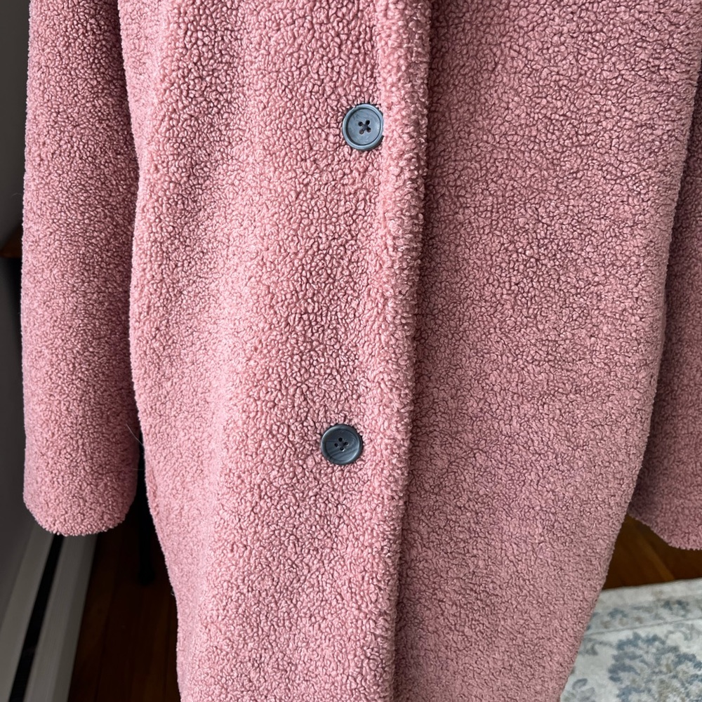 Daily Ritual | Teddy Bear Fleece Coat - Picture 5 of 14